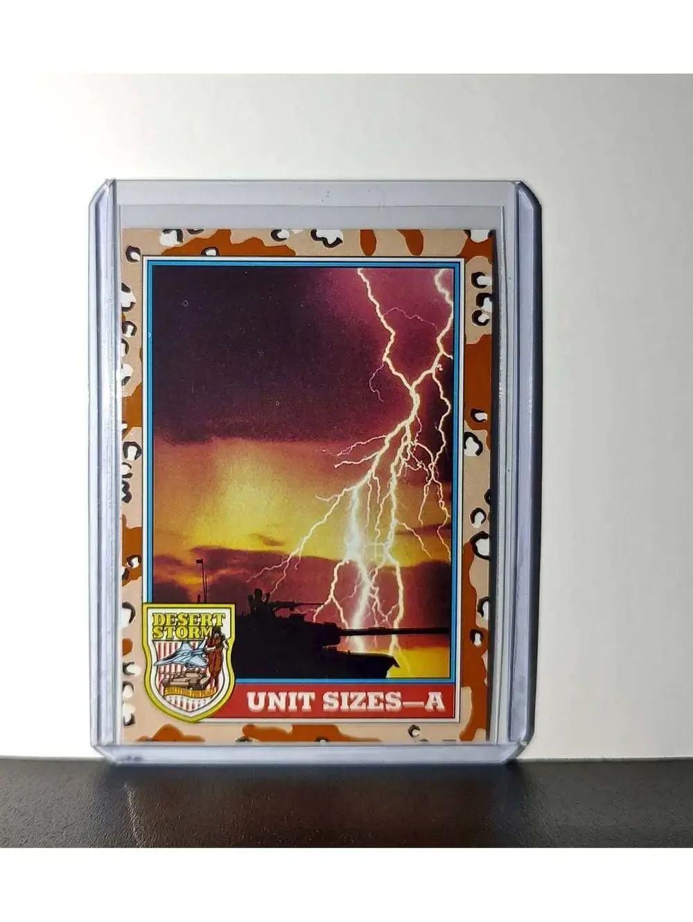 Unit Sizes – A 1991 Topps Desert Storm #141 Card